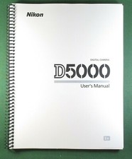Nikon D5000 User's / Instruction Manual: 256 Pages  Protective Covers
