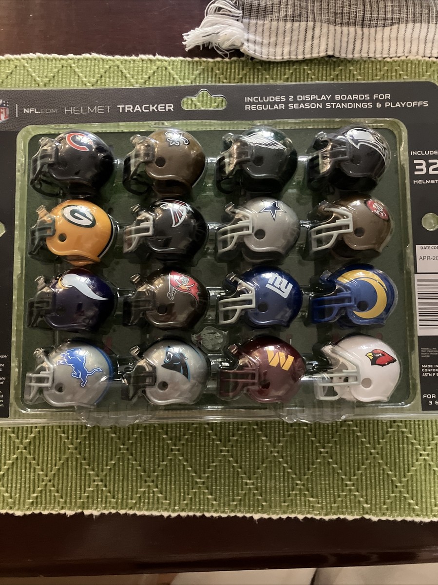 NFL HELMET TRACKER 32個セット Riddell 32 Piece NFL Helmet Tracker Set - Gumball Size