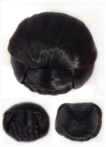 Hair Bun Perfect Braided Hair Piece Dark Dark Brown Ebay