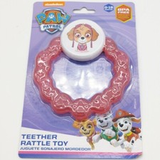 Paw Patrol Teether Rattle Toy Pink Skylar 0-18 Months BPA Free Nickoldeon