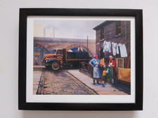 Malcolm Root print  'Coal Lorry' Leyland Comet  FRAMED