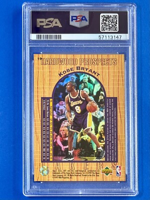 Kobe Bryant カード、Rookie, UD Hardwood 1996 UD3 Kobe Bryant Hardwood Prospects RC Rookie Card #19