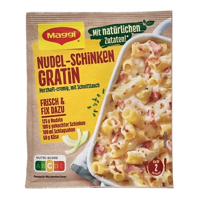 12x Maggi Fix & Fresh   Nudel Schinken Gratin pasta & ham gratin   spice mix