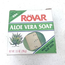 Vintage ROVAR ALOE VERA SOAP French milled soap MADE IN USA with Pure Aloe Vera