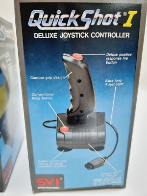 Joystick QuickShot I Deluxe 1984 manette vintage pour Atari Spectrum
