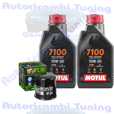 Ölwechselkit Motul 7100 10W30 Für Yamaha YFM700 Grizzly Hunter 2007-2013