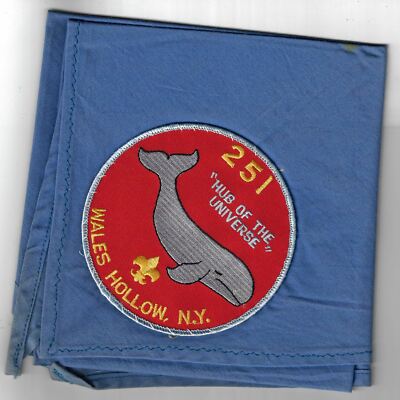 Troop 251 Wales Hollow, N.Y. Hub Of The Universe RBL Bdr. Patch, Neckerchief [MX
