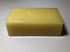 BEESWAX  PARAFFIN WAX 4 oz bar 85/15 natural blend perfect to finish leather