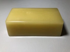 BEESWAX + PARAFFIN WAX 4 oz bar 85/15 natural blend perfect to finish leather