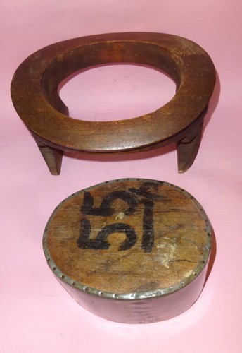Vtg GREEK WOODEN HAT MOULD MOLD CAP BLOCKS HATMAKING MILLINERY GREECE 1930's - Picture 7 of 13