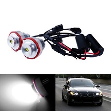 Ampoules LED 2007-2010 BMW Série 5 E60 E61 LCI Phare Lampe Angel Eyes 40W Blanc