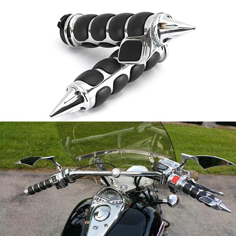 Empuñaduras de manillar de motocicleta de 1" para Honda VTX1300C VTX1300R VTX1300S VTX1800 Foto 2 de 4