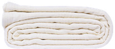 Hospital Thermal Blanket Throw Snag Free 100 Cotton Twin 66" x 90" White