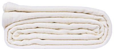 Hospital Thermal Blanket Throw Snag Free | 100% Cotton | Twin 66'' x 90'' | White