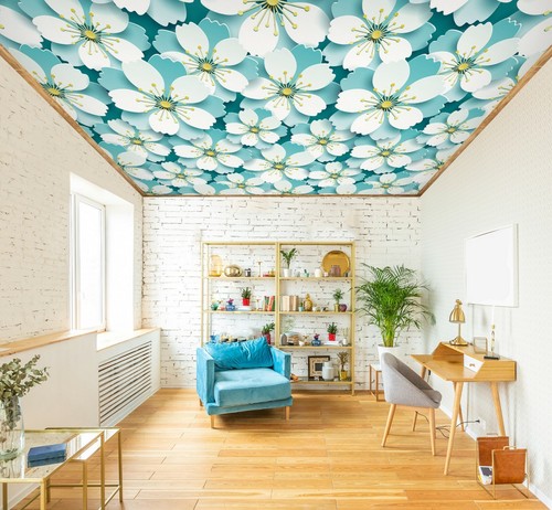 Sticker mural Aquarelle Ocean Art Poster Autocollant Décalcomanie Déco