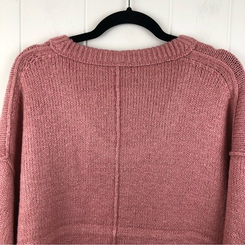Free People Womens Sweater Brookside Tunic Oversized Pink Alpine Rose Small - Picture 6 of 10