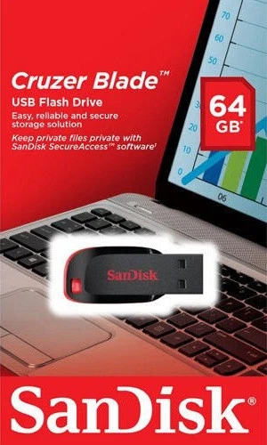 SanDisk Cruzer Blade 64GB USB 2.0 Flash Drive Thumb Drive Memory Stick (10 Pack) - Image 4 of 4