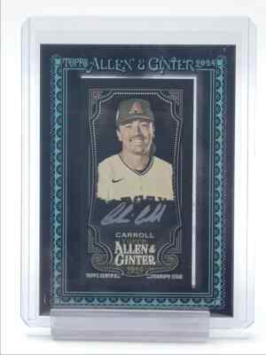 CORBIN CARROLL 2024 TOPPS ALLEN & GINTER X BLACK MINI AUTO 10/10