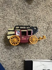 Fisher Price Great Adventures Western Stage Coach Robbery Chase Wagon Cannon