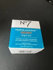 No7 Hydra Luminous+ Hydrating Night Gel 1.69 oz
