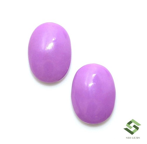 15x11 mm Natural Phosphosiderite Oval Cabochon Pair 14.04 CTS Loose Gemstones - Picture 7 of 7