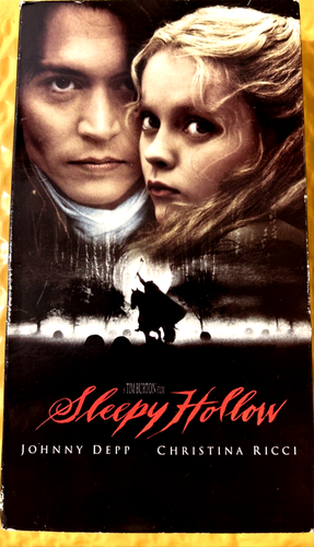 Sleepy Hollow Starring Johnny Depp 2001 VHS Tape Resold By Blockbuster Video