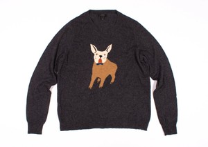 j crew dog sweater