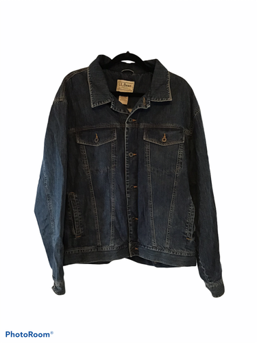 LL Bean Mens Vintage Dark-Wash Denim 