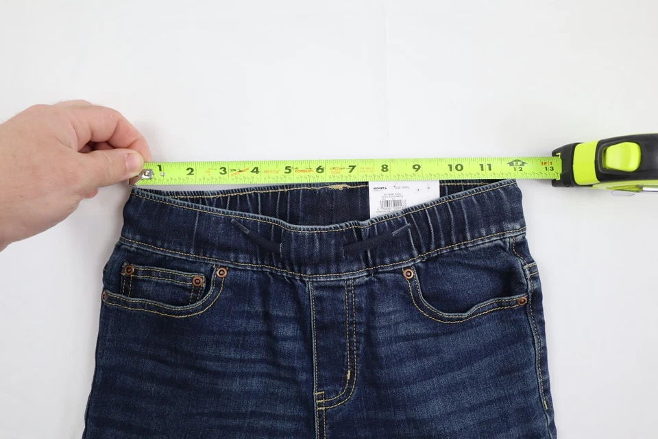 Sonoma мальчиков молодежи маленький (S) тянуть на джинсовой ткани эластичной темно-синий Jean шорты - Изображение 2 из 4