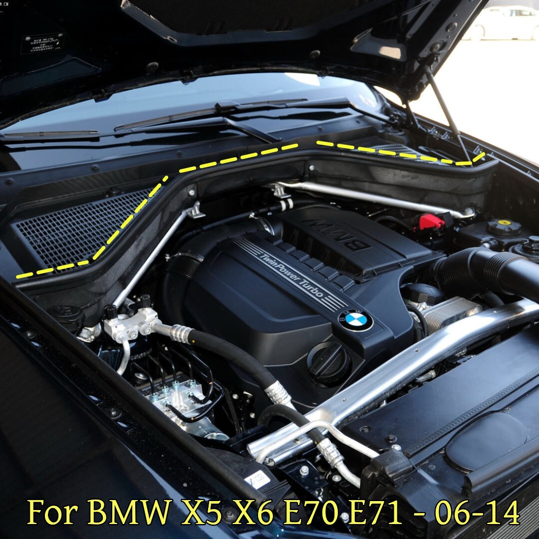 Panneaux Partition Moteur BMW X5 X6 - 3 Pièces Premium - Compatible E70, E71, E72 - Référence 51717169419 - Isolation Bruit Et Chaleur