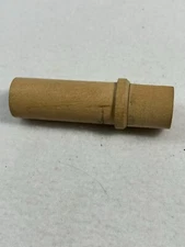 Sewing Needle Storage Wooden Box including 15 needles Size 1 sharps Vintage