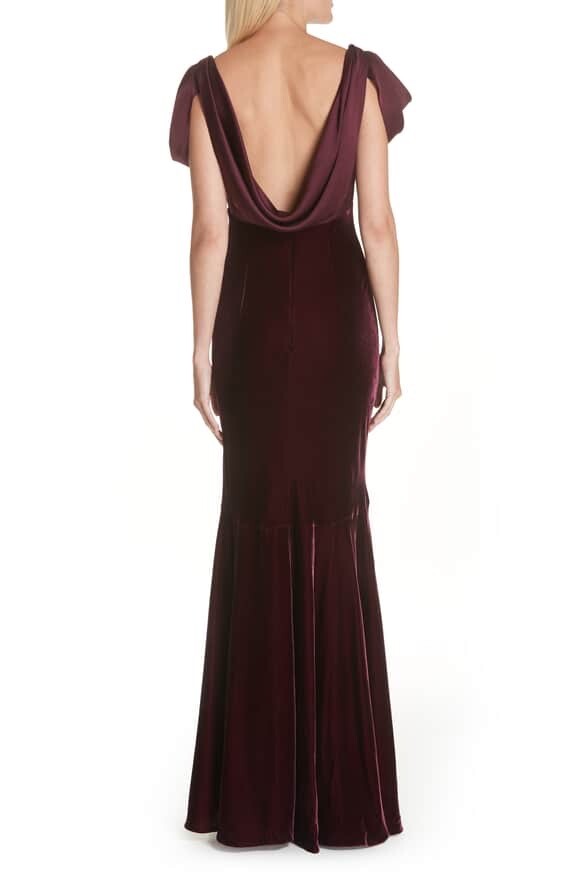 bias cut velvet dress Low Back Teal Velvet Bias Cut Holiday Slip Dress Selected by Picky Jane