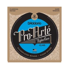 D'Addario EJ46 Pro Arte Nylon Classical Guitar Strings; hard tension