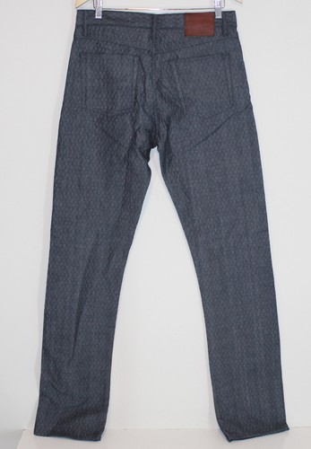 GUSTIN NEW #140 Diamond Quilt 5 Pocket Jeans Pants Japan Fabric Sz 34 USA - Picture 4 of 10