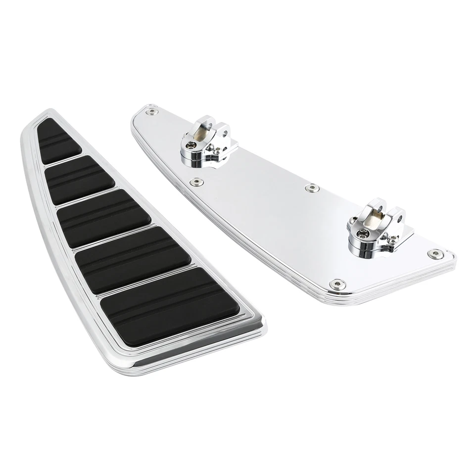 Pranchas de assoalho cromadas para motorista compatível com Harley Touring Trike Softail - Imagem 3 de 4