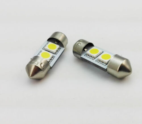 2x Festoon C3W 269 31MM 10x31 SV8,5 2 SMD LED Number Plate Interior Red bulbs E - Afbeelding 1 van 2