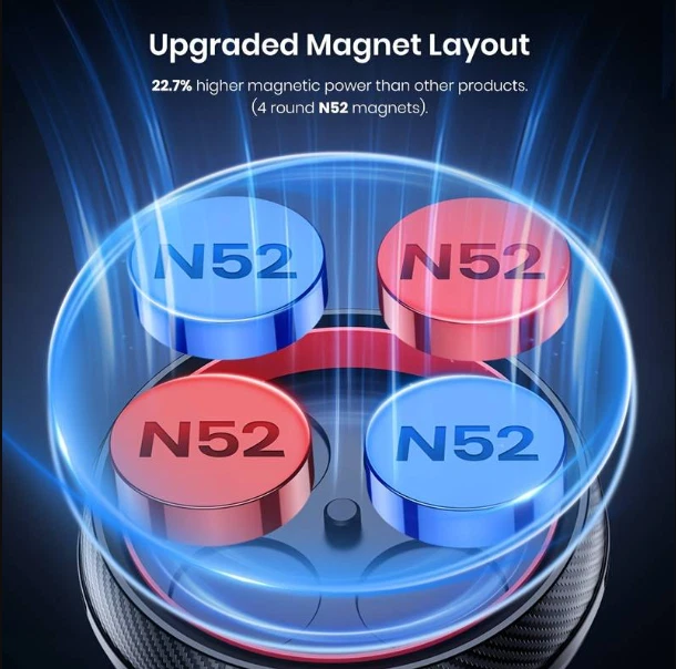 Phone Holder In Car Magnetic AirVent Universal Mobile Stand 360° Cradle Mount UK - Image 4 of 4