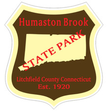 5" humaston brook connecticut state park bumper sticker decal usa made