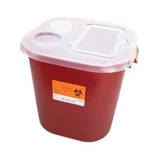 Medegen Medical Sharps Container, 8 Gallon, Red, Each
