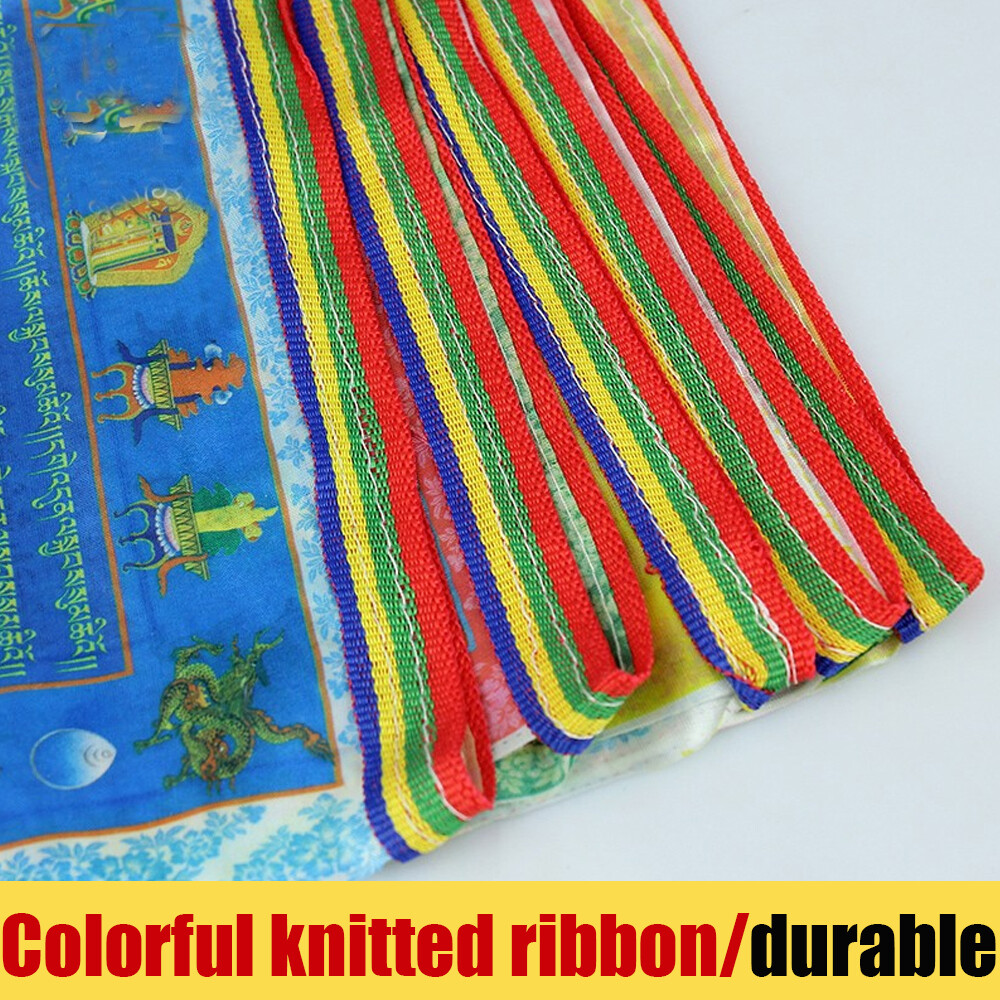 Bandiere Di Preghiera Tibetane Qualità Premium 6,5 Metri - Foto 9