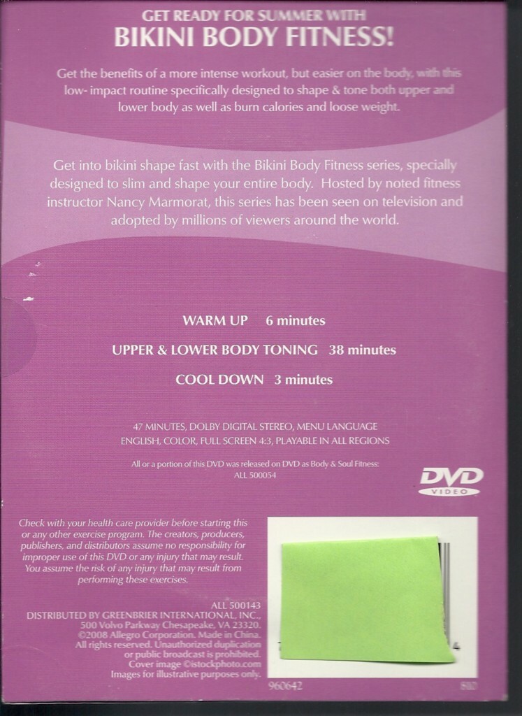 BIKINI BODY FITNESS LONG AND LEAN SHAPE TONE WORKOUT EXERCISE