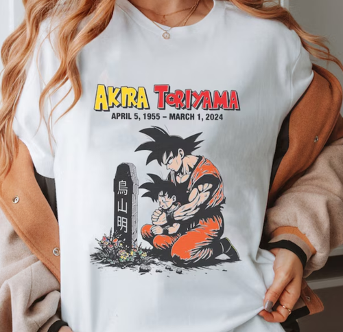 Akira Toriyama 1955 - 2024 T- Shirt,, T-shirt - Dad gift- father day - Afbeelding 1 van 3