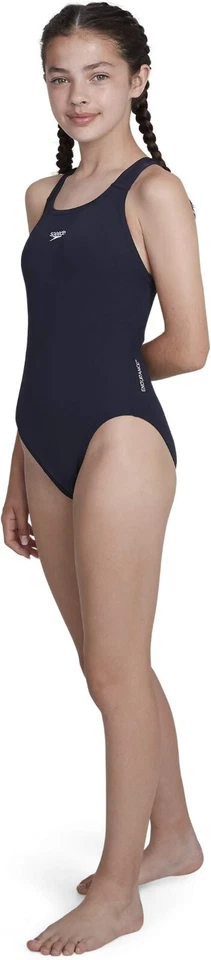 Speedo ECO Endurance+ Medalist Girls Swimsuit Swimming Costume Navy 2025 BNWT - Image 4 of 4