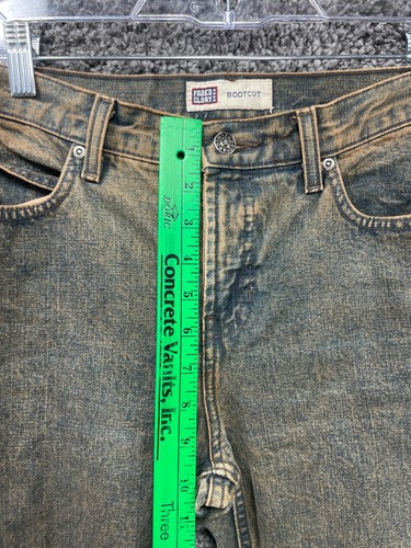 Vintage Faded Glory Bootcut Jeans Women 8 Rust Wash 100% Cotton Grunge Y2K - Picture 9 of 20
