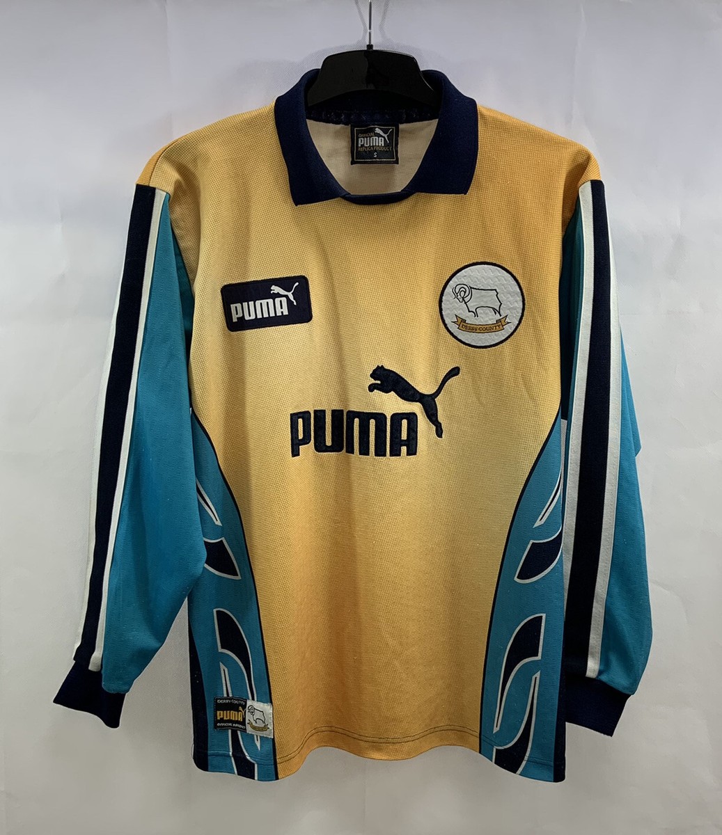 97-99 PUMA DERBY COUNTY アウェイサッカーユニフォーム 1997-98 Derby County Puma Away Shirt S | Vintage Football Shirts