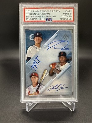 2021 Bowman Transcendent Collection VIP Party - Triple Autograph Spencer...