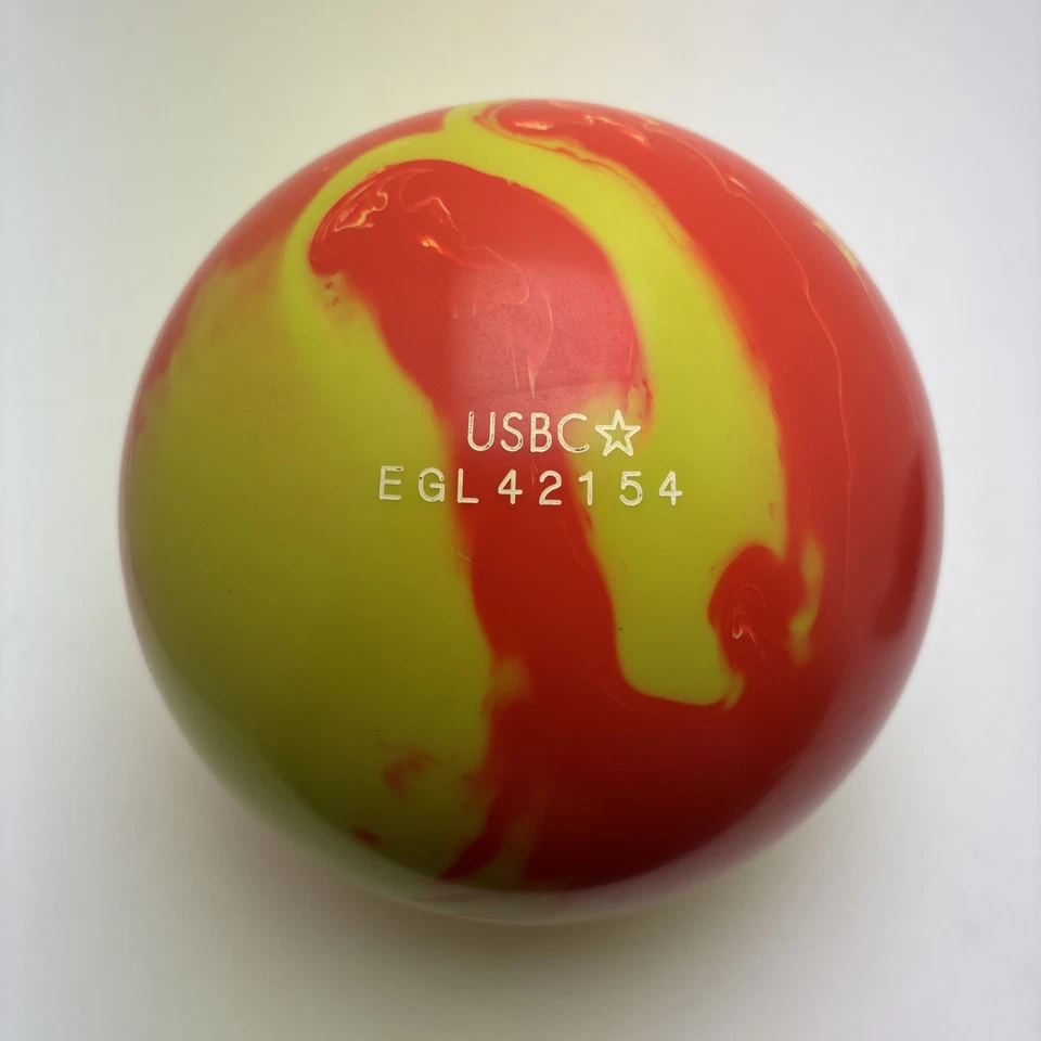 DV8 Rude Dude 保龄球 - 16 磅 - 第一次钻 - 桥有裂纹 - 反应式 — 第 3/4 张图片