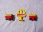 VTG Fisher Price Little People McDonald's French Fry Cart X 2 / GOLDEN ARCH SIGN
