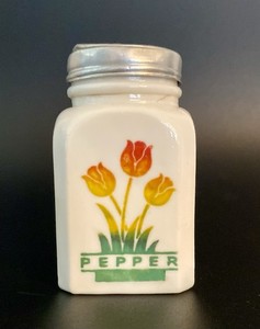 Fireking Tulip Salt and Pepper Shakers | eBay