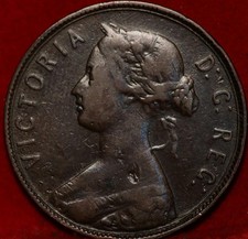 1880 Newfoundland 1 Cent Foreign Coin